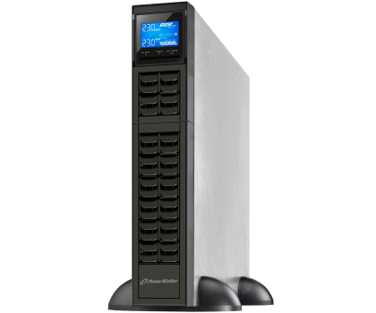 UPS (zasilacz awaryjny) POWERWALKER UPS ON-LINE 3000VA 4X IEC + TERMINAL OUT, USB/RS-232, LCD, RACK 19''/TOWER VFI 3000 CRM LCD